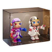 Présentoir pour Blind Box en plastique transparent, boîte de rangement anti-poussière pour figurines Pop Mart, grande capacité, design moderne