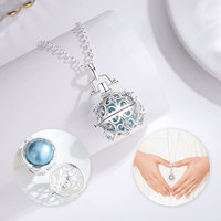 Collier Cloche Tibétaine Merryshine Joyas De Plata Chaîne en Argent 925 Bijoux en Argent 925 Vente en Gros