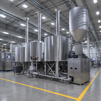 Équipement de brassage de bière industriel 1000L 10HL 2000L tout-en-un avec cuve sous pression, pompe et PLC pour restaurant