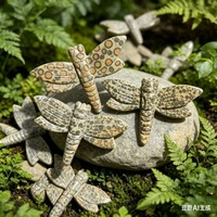 Sculpture de libellule en jaspe léopard sculptée à la main, artisanat animalier en pierre tachetée pour la méditation, cadeau ou ornement