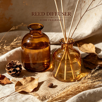 Diffuseur de parfum d'ambiance personnalisé à bâtonnets, aromathérapie, parfum d'intérieur, huile essentielle en gros, bouteille en verre pour diffuseur à bâtonnets
