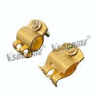 Clip de câble en laiton de type AUS, pince de terre BCC, pince de connexion pour fil de piquet de terre, pince de terre adaptée aux piquets de 13 mm