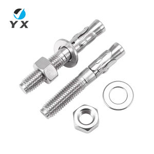 Pernos de Expansión Hexagonales de Acero Inoxidable 304 Estándar DIN, Galvanizados en Zinc, con Tuercas y Arandelas, Juego Completo M6 M8 M10 - Product Image 2