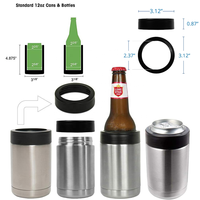 Support de canette de bière en acier inoxydable à double paroi isolé sous vide, 12oz, 14oz, 16oz, avec logo personnalisé, vente en gros
