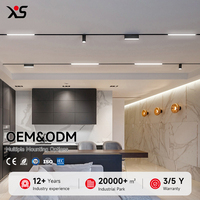 Système de rails lumineux à LED en aluminium Bridgelux, dimmable, connectable librement, indice de protection IP20, CRI 90, pour usage intérieur