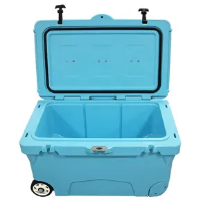 Benfan large capacity 110QT ice chest insulated cooler hard plastic box for nautical fishing