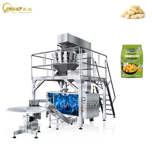 Máquina Doypack de ñoquis congelados completamente automática, placa de hoyuelos, pesadora multicabezal, máquina empacadora de bolsas prefabricadas de alta precisión - Product Image 1
