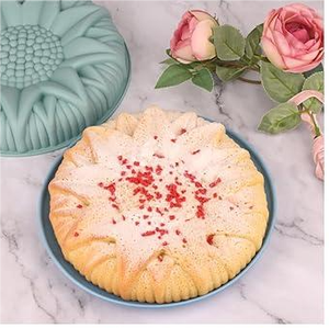 2 confezioni riutilizzabili per alimenti grandi stampi da forno in Silicone fiore antiaderente a forma di fiore padella per torte torta di pane sformato strumenti per torte - Product Image 4