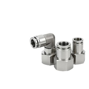 Li Guang Aerodynamics 304 Stainless Steel <b>Quick</b> Coupler Pneumatic <b>Connector</b> Threaded Air Hose Fitting High Temperature Use - Product Image 2