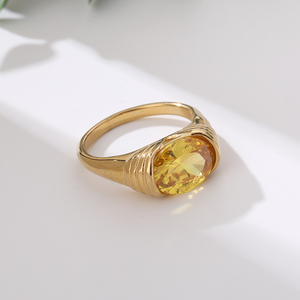 แหวนนิ้วสแตนเลสสตีลชุบทองโบราณแบบคลาสสิกสำหรับผู้หญิงและผู้ชาย ปรับขนาดได้ พร้อมสลักโลโก้ตามสั่ง - Product Image 5