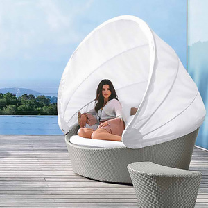 Lit rond de repos en <span class=keywords><strong>rotin</strong></span> tressé <span class=keywords><strong>imitation</strong></span> <span class=keywords><strong>rotin</strong></span> pour loisirs en plein air - Product Image 5