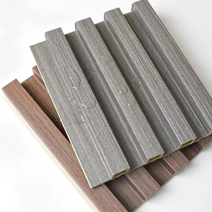 Pannello Murale Moderno di Lusso in PVC WPC <span class=keywords><strong>Legno</strong></span> Massello Impermeabile <span class=keywords><strong>per</strong></span> Soggiorno, Carte <span class=keywords><strong>da</strong></span> <span class=keywords><strong>Parati</strong></span> e Rivestimenti a Griglia - Product Image 1