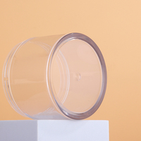 Vente en gros de pots en plastique de 50g, 80g, 100g, 120g, 150g, 200g, 250g, 300g, pots en plastique PET à paroi épaisse personnalisés pour crème, pot de massage