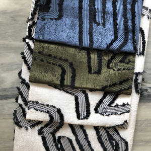 Échantillons de Tissu pour Rideaux Occultants à Motifs Géométriques Personnalisables, Texture Concave Convexe, Couleurs Variées, Rideaux et Cantonnières - Product Image 5