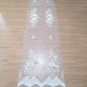 Fabriqué en chine broderie 3D net rideau tissu de luxe <span class=keywords><strong>blanc</strong></span> turquie rideaux transparents - Product Image 6
