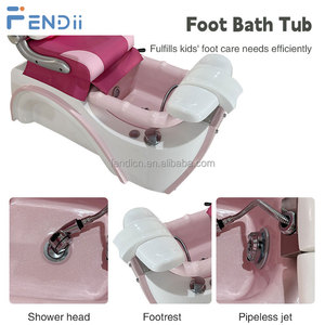 Sillón <span class=keywords><strong>de</strong></span> Pedicura Moderno para Niños, Color Rosa, con Respaldo Ajustable y sin Tuberías, para Uso en Salones <span class=keywords><strong>de</strong></span> <span class=keywords><strong>Uñas</strong></span> - Product Image 5