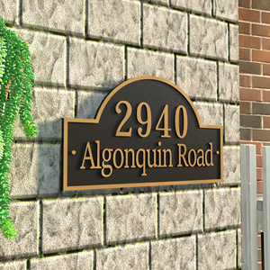 Bãi cỏ gắn địa chỉ mảng bám, cá nhân hình chữ nhật số nhà mảng bám, hiển thị địa chỉ của bạn và dấu hiệu tên đường phố - Product Image 5