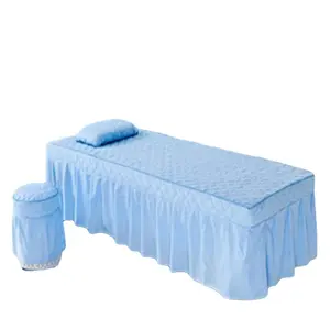 Comfortable Polyester Massage Table Sheet Super Soft Spa Bed Sheet Massage Bed Cover