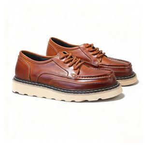 Zapatos Oxford de Cuero Genuino Hechos a Medida para Hombre, Diseño Cuadrado de Alta Gama, Transpirables, con Suela Suave, JiuZhou - Product Image 5