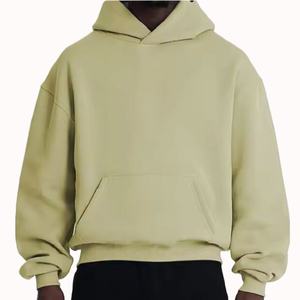 เสื้อฮู้ดดี้ผู้ชายแฟชั่น ผ้าคอตตอนผสมโพลีเอสเตอร์ ไซส์ใหญ่ รับสกรีนโลโก้ น้ำหนักมาก ทรงหลวม โอเวอร์ไซส์ สำหรับผู้ชาย ขายส่ง - Product Image 4