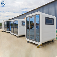 Cabane Apple miniature de 10 pieds en gros de Chine pour bureau, maison préfabriquée modulaire mini colorée, maison capsule en aluminium couleur personnalisée