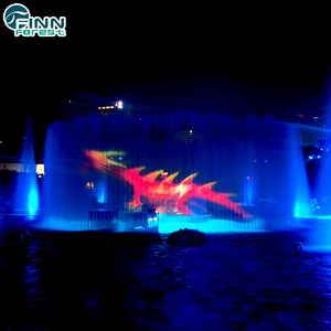 Colorido impresora Digital al aire libre pantalla de agua película 3D cortina de agua de proyección - Product Image 2