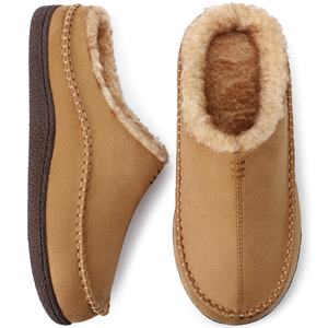 Chaussons pour hommes YL-25452 avec mousse à mémoire de forme - Chaussons d'intérieur et d'extérieur ultra doux en peluche, chauds et confortables avec service OEM/ODM - Product Image 1