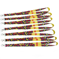 Échantillon Gratuit, Faible MOQ, Lanière Personnalisée en Polyester Sublimé Imperméable pour Badge d'Entrée d'Événement ou d'Exposition