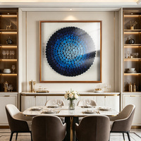 Déco murale fleurs bois 3D faite main moderne, art botanique encadré boîte à ombres écologique salon hôtel