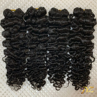 Extensions de cheveux humains à tresser sans nœuds, ondulations profondes lâches, cheveux à crocheter Miracle Knots