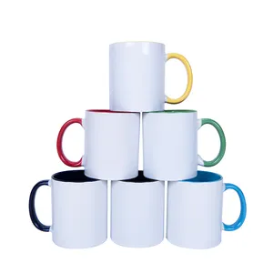 Wholesale Coffee Ceramic Cup 11oz Sublimation Blanks Mug Supplier white sublimation products for heat press