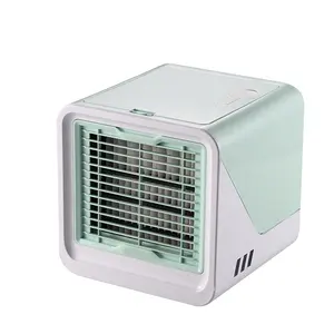 ZCHOMY Mini Cooling Fan Household Office Desktop Anion Air Conditioning Fan Refrigeration Portable Outdoor Small Fan