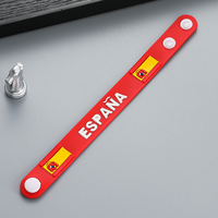 Pulsera Conmemorativa Decorativa para Fanáticos de la Selección Nacional de Fútbol de España, Venta al Por Mayor de Artículos de Recuerdo