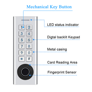 IP66 ttlock Bộ điều khiển truy cập, sinh trắc học vân tay M1 Thẻ NFC Hệ thống đầu đọc thẻ cửa, bộ điều khiển truy cập nút nhấn - Product Image 6