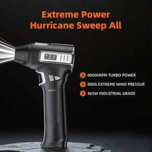 JUFINX Mini Soplador de Aire Inalámbrico de Alta Potencia ABS 90000 RPM con Control de Velocidad del Viento Ajustable y Doble Salida de Adsorción para Limpieza de Automóviles - Product Image 5