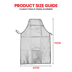 Tablier de soudage ignifuge, résistant aux hautes températures, aluminisé/silicone, écologique, anti-éclaboussures, anti-huile - Product Image 2