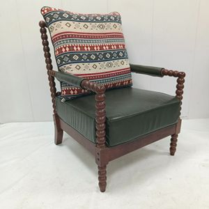 <span class=keywords><strong>Fauteuil</strong></span> de salon <span class=keywords><strong>vintage</strong></span> de style français, mi-siècle, en perles, sensation haut de gamme, en bois massif, avec dossier, pour une détente optimale - Product Image 4