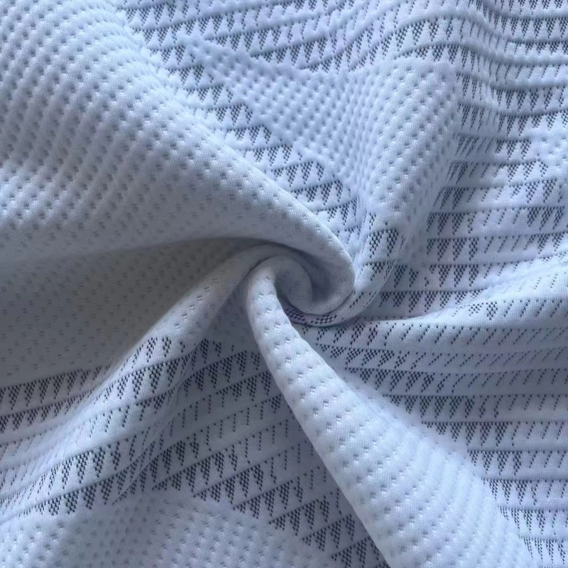 Quilting Bule Jacquard 100 Polyester Knitted