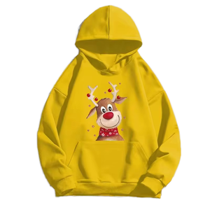 Sudaderas con Capucha Oversize de Manga Larga Estampadas al por Mayor, 100% Algodón, Tejidos Suaves, Gruesos y Cómodos, Diseño Elegante y Moderno - Product Image 1