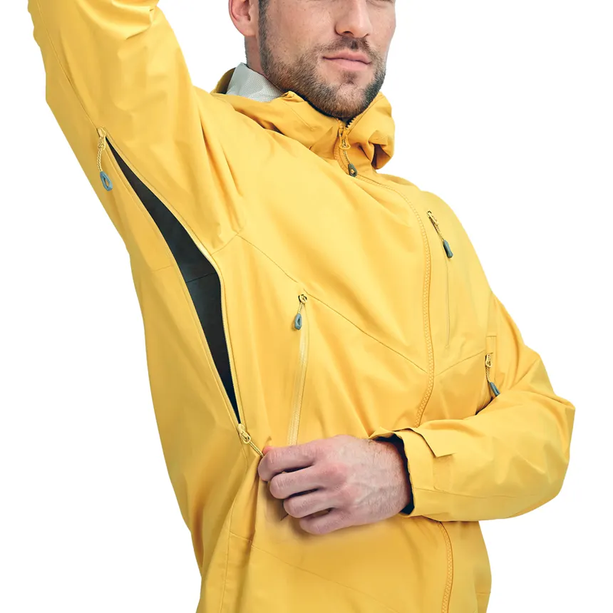 Giacca softshell da esterno Unisex gialla di alta qualità giacca a vento personalizzata stile Casual all'ingrosso giacca impermeabile per gli uomini