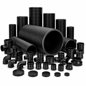 Tubería Corrugada de Doble Pared de HDPE Resistente a Productos Químicos, de Alta Calidad, SN16 DN300-DN800, <span class=keywords><strong>para</strong></span> Drenaje Municipal - Product Image 3