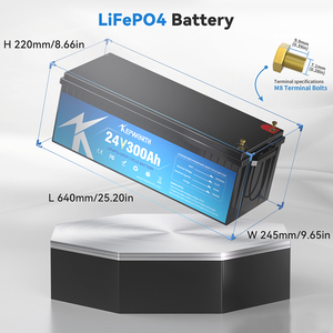 Nouvelle batterie Kepworth 24V 300Ah, pack de batteries 25.6V 300Ah, stockage d'énergie solaire, batterie au lithium pour bateau, moteur, chariot de golf - Product Image 5