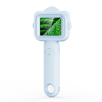 E208 Digital Screen Magnifier Glass Kids Microscopes Toy Insect Viewer Magnifiers with 8 Led Light