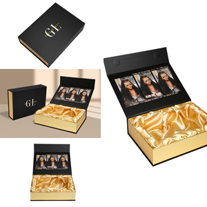 Cajas Rígidas Plegables Magnéticas con Grabado Personalizado, Cajas <span class=keywords><strong>de</strong></span> Regalo <span class=keywords><strong>de</strong></span> Satén con Materiales Reciclados Ecológicos <span class=keywords><strong>para</strong></span> Empaque <span class=keywords><strong>de</strong></span> <span class=keywords><strong>Cabello</strong></span> - Product Image 4