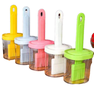 Bottiglia con Pennello in Silicone Senza BPA, Accessorio da <span class=keywords><strong>Cucina</strong></span> Integrato in Plastica per Cottura e Pasticceria, Bottiglia per Olio BBQ, Utensile da <span class=keywords><strong>Cucina</strong></span> - Product Image 2