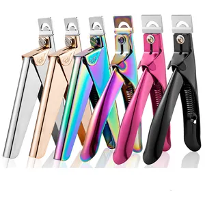 Tagliaunghie Premium regolabile in acciaio inossidabile acrilico artificiale tagliaunghie tagliaunghie Trimmer Manicure Pedicure Cutter