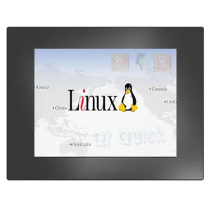 Linux system 3 USB port 8 inch Human machine interface hmi touch screen panel pc