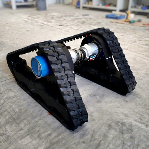 Intermax All Terrain Triangular Crawler Undercarriage Rubber Steel <b>Track</b> Chassis 0-20km/h Speed for Road Agricultural Vehicle - Product Image 1
