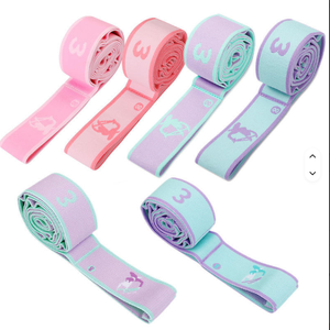 Banda elástica segmentada con estampado de macaron, <span class=keywords><strong>8</strong></span> bucles, con números digitales, para yoga, resistencia, ballet y entrenamiento de gimnasia. - Product Image 1
