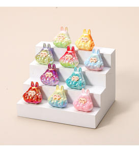 New Electroplating <b>Small</b> Gradual <b>Change</b> KK DIY Resin Jewelry Desktop Car Keychain Pendant Jewelry Blind <b>Bag</b> Acrylic Charm - Product Image 4